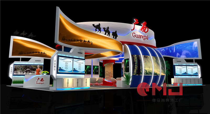 廣西商務(wù)廳展覽展示施工效果